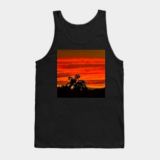 Tropical Red Sunset Tank Top